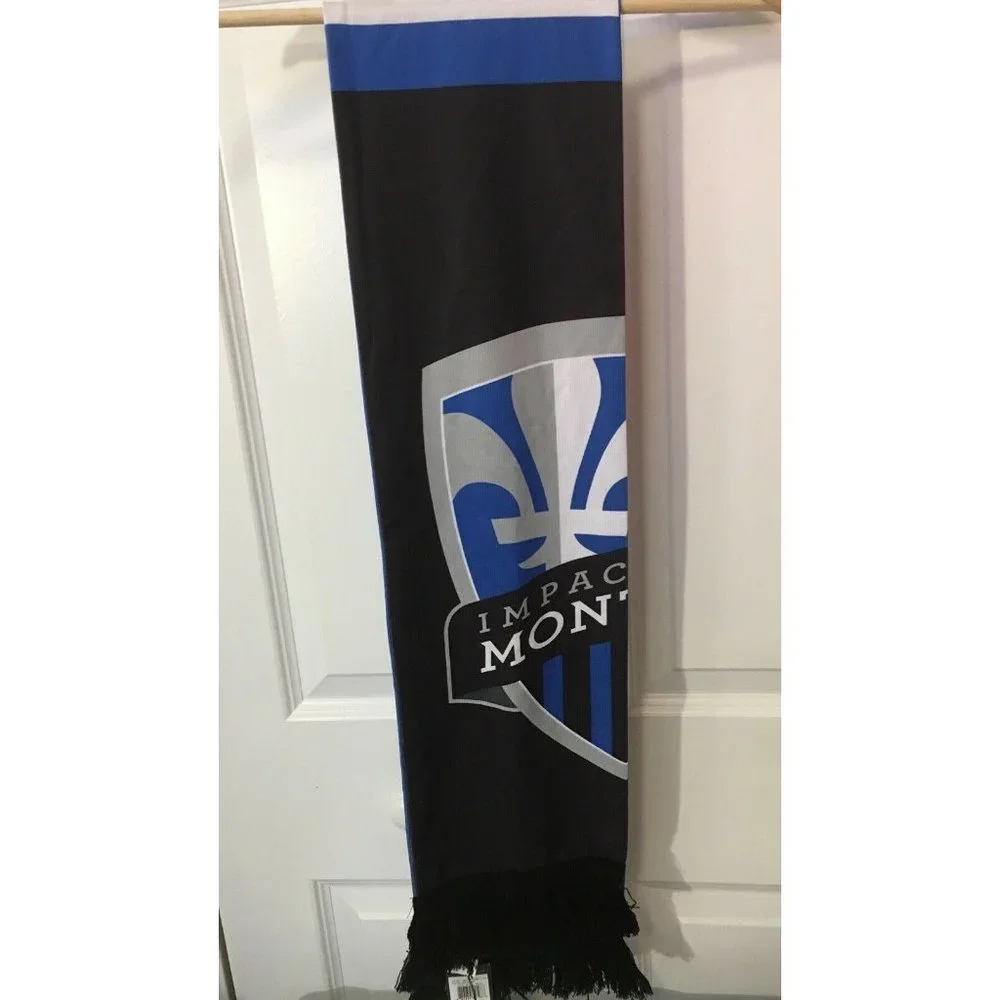 NEW Adidas MLS Impact Montreal‎ Tassel Winter Knit Scarf NWT